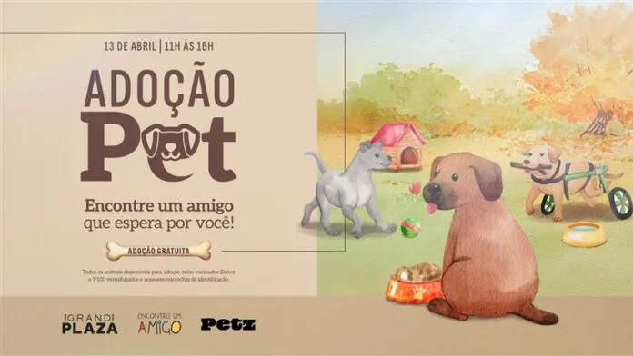 Grand Plaza realiza 3ª edição de campanha de adoção pet em parceria com ONG 