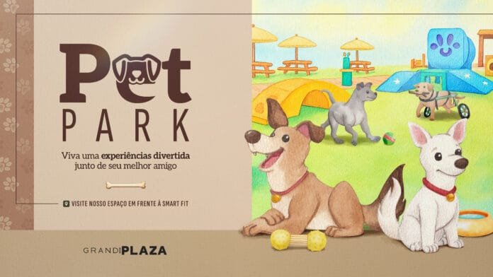 Grand Plaza inaugura Pet Park com evento para tutores e seus pets