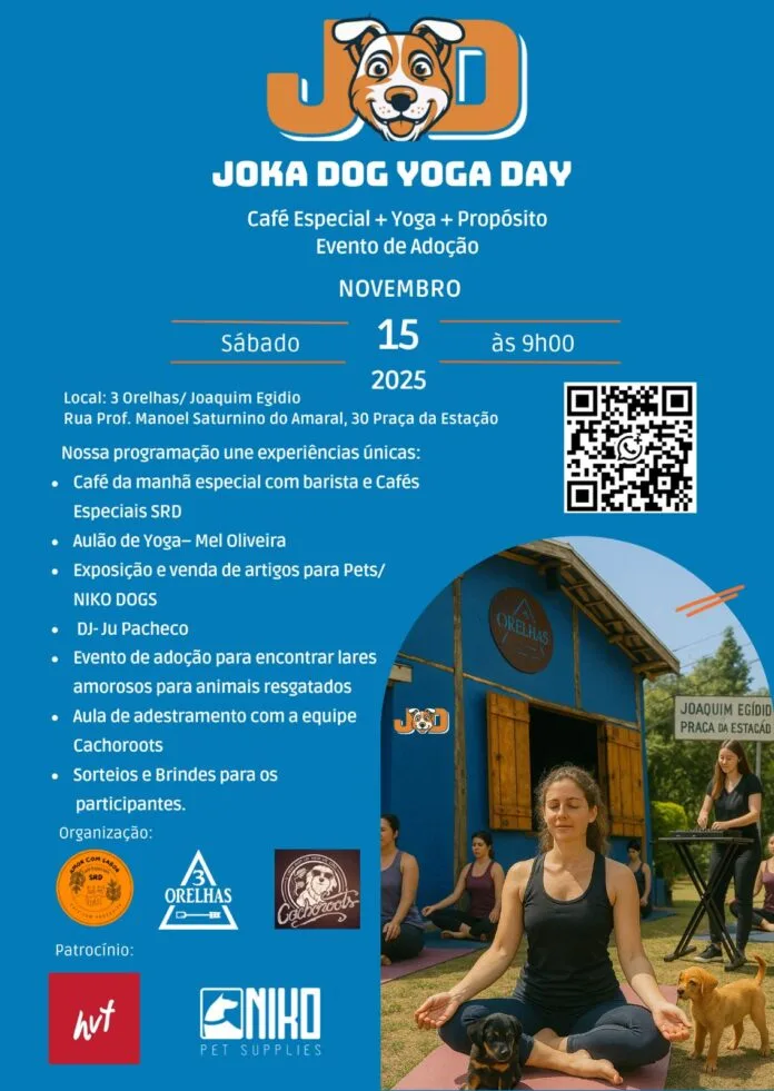 Evento em Campinas transforma yoga, café e convivência com pets em gesto de solidariedade