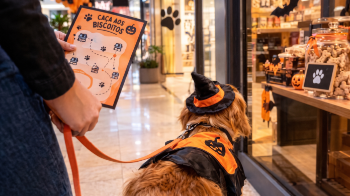 Halloween pet: Frei Caneca convida cães e responsáveis para caça aos biscoitos pelas lojas